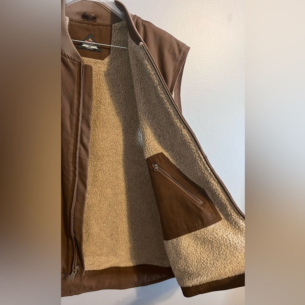Ridgecut Brown Sleeveless Work Vest - Picture 7 of 12